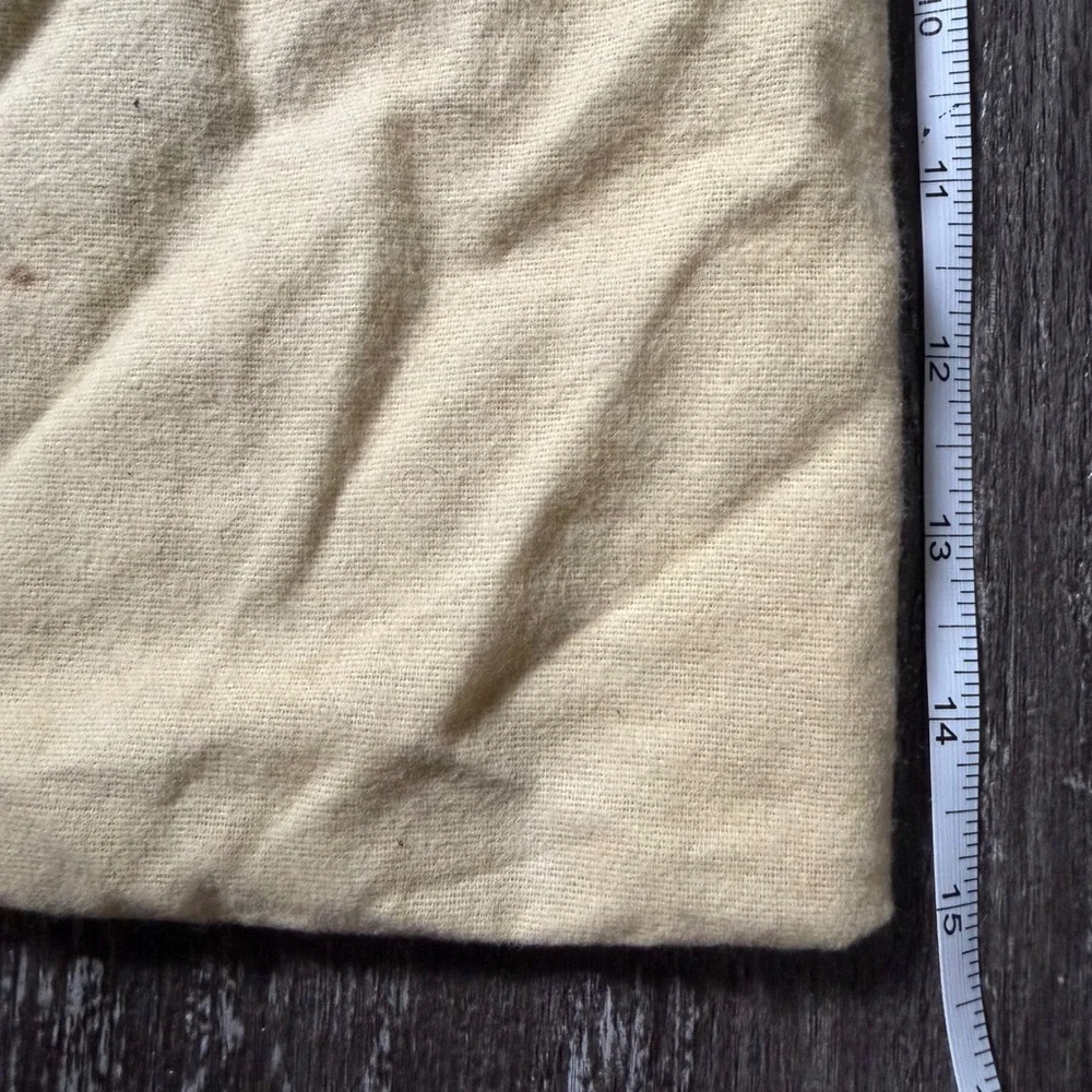 Louis Vuitton Dust Bag Cream Set of 2 Flannel Drawstring Storage Pouch